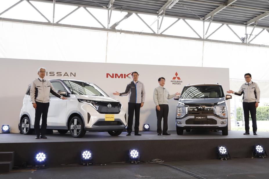日産自動車、三菱自動車、NMKVが新型「軽電気自動車」のオフライン式を実施